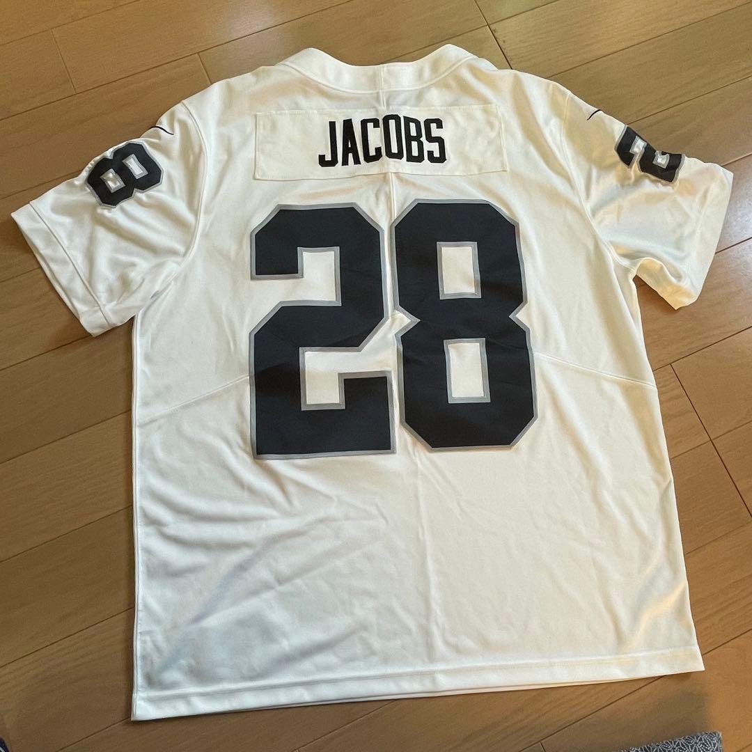 アメフト レイダース ジョシュジェイコブス リミテッド 28番 白 XL