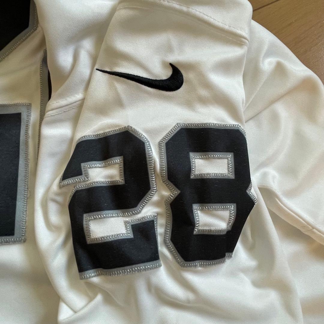 アメフト レイダース ジョシュジェイコブス リミテッド 28番 白 XL