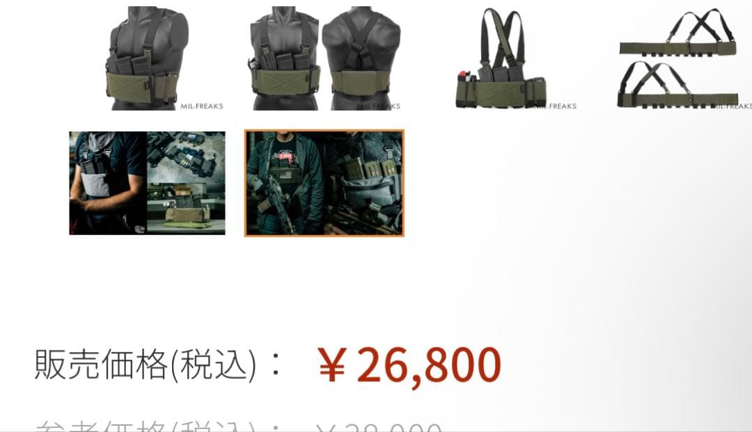 [実物] T.REX ARMS 5.56Ready チェストリグ RG