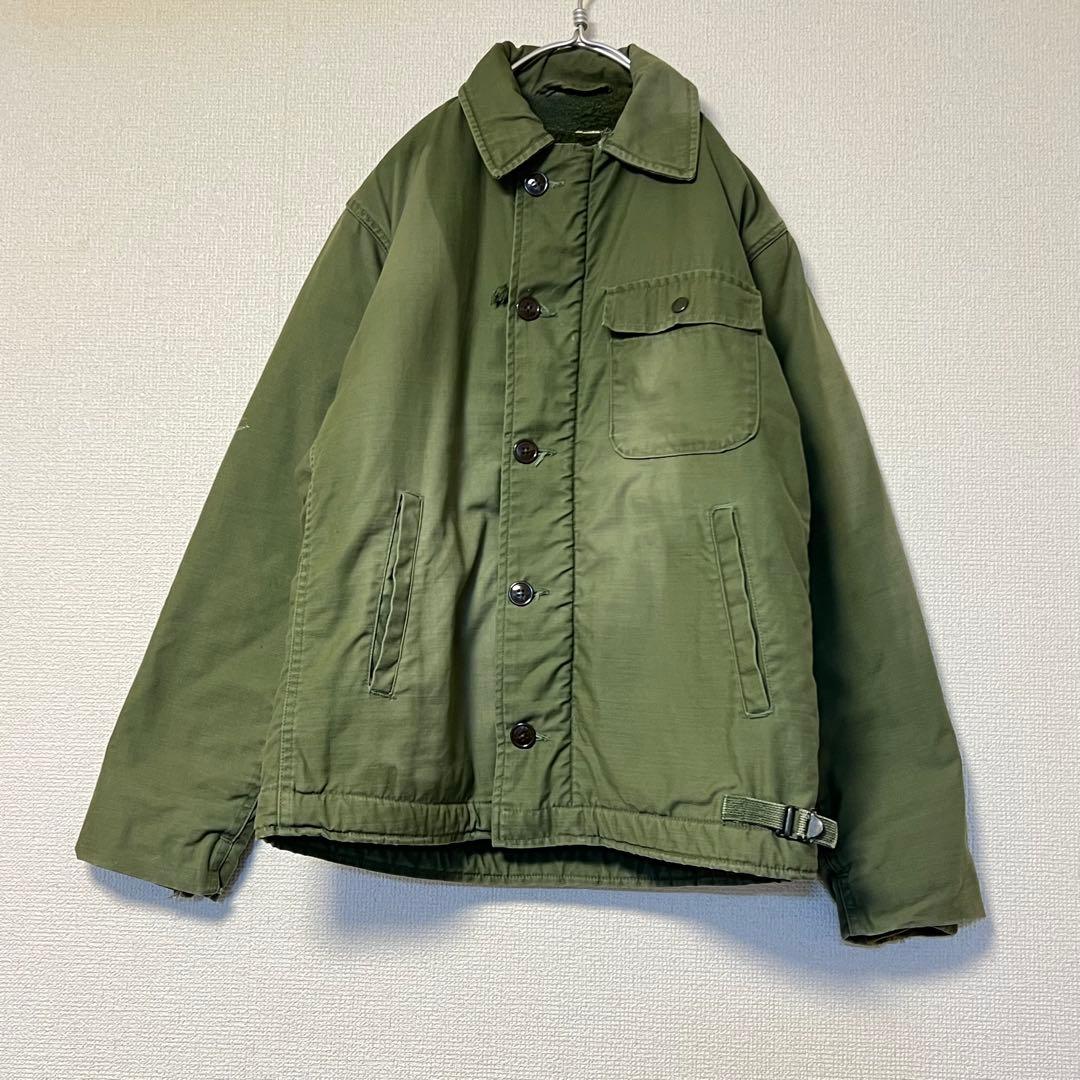 U.S. ネイビー A-2 デッキ ジャケット コンマー ジッパー 60〜70s