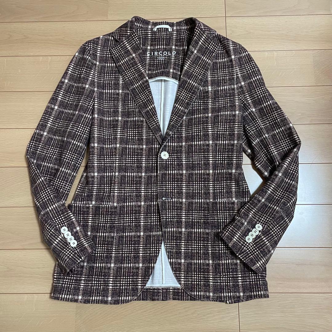 美品 チルコロ ジャージ グレンチェック ジャケット - メルカリ