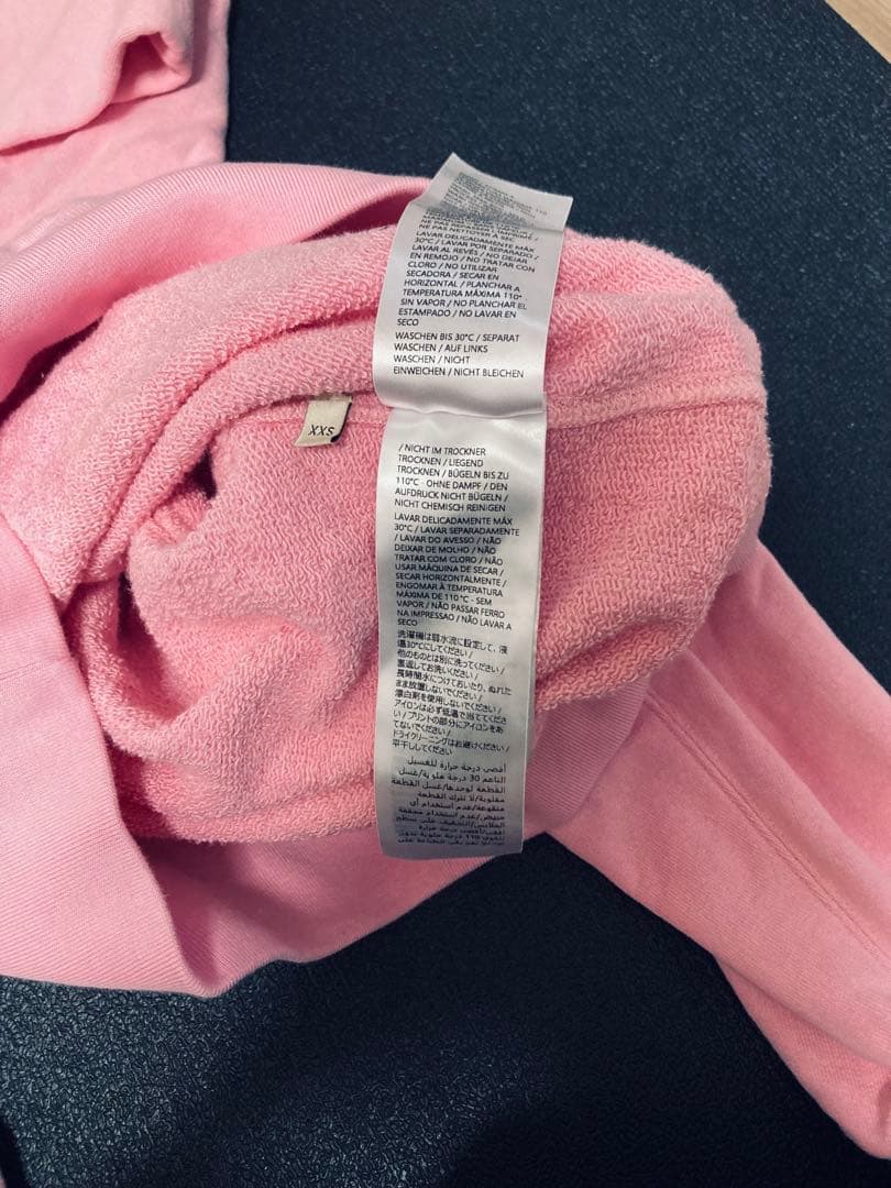 2025年製GUCCI xxsピンクパーカースウェットsnidel adidas - メルカリ