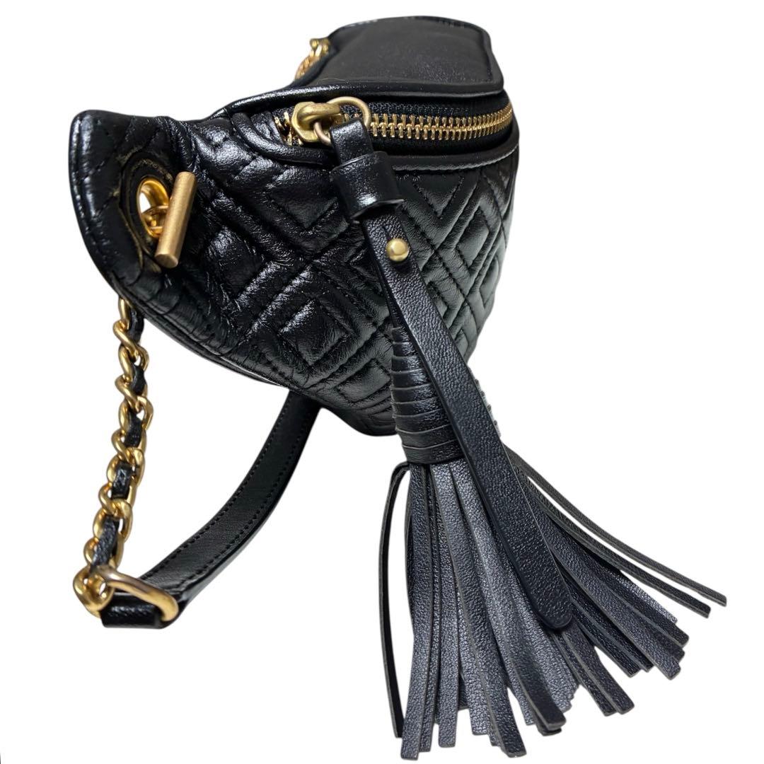 Tory Burch トリーバーチ ウエストバッグ キルティングレザー BLK