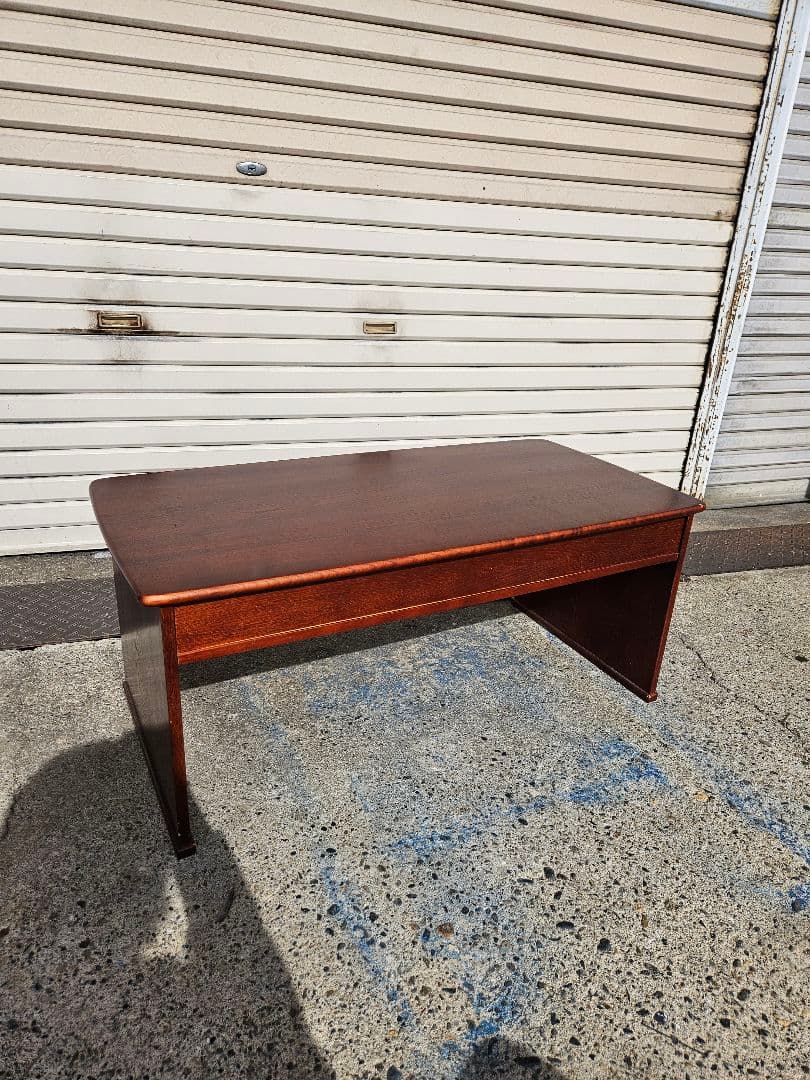 Karimoku 文机 座卓 抽斗付き 天然木製 勉強机 レトロ ヴィンテージ