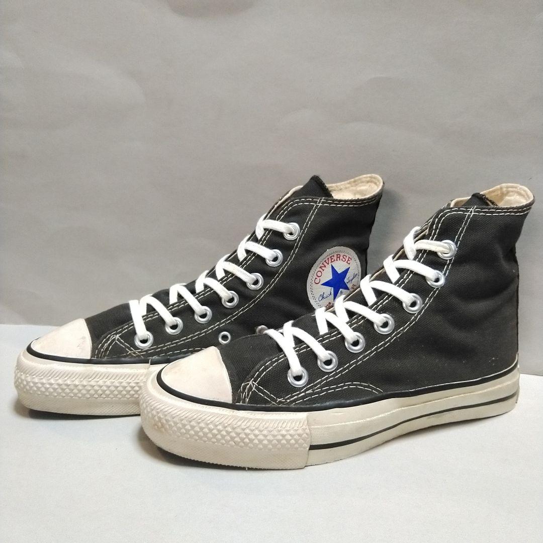 コンバース80sヴィンテージUSA製オールスターハイALL STAR黒23㎝美品