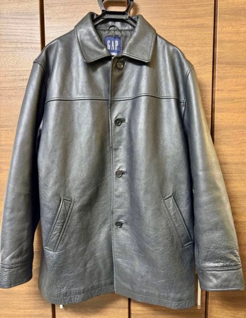 極美品】OLD GAP レザー カーコート ブラック L 野村訓市着用モデル
