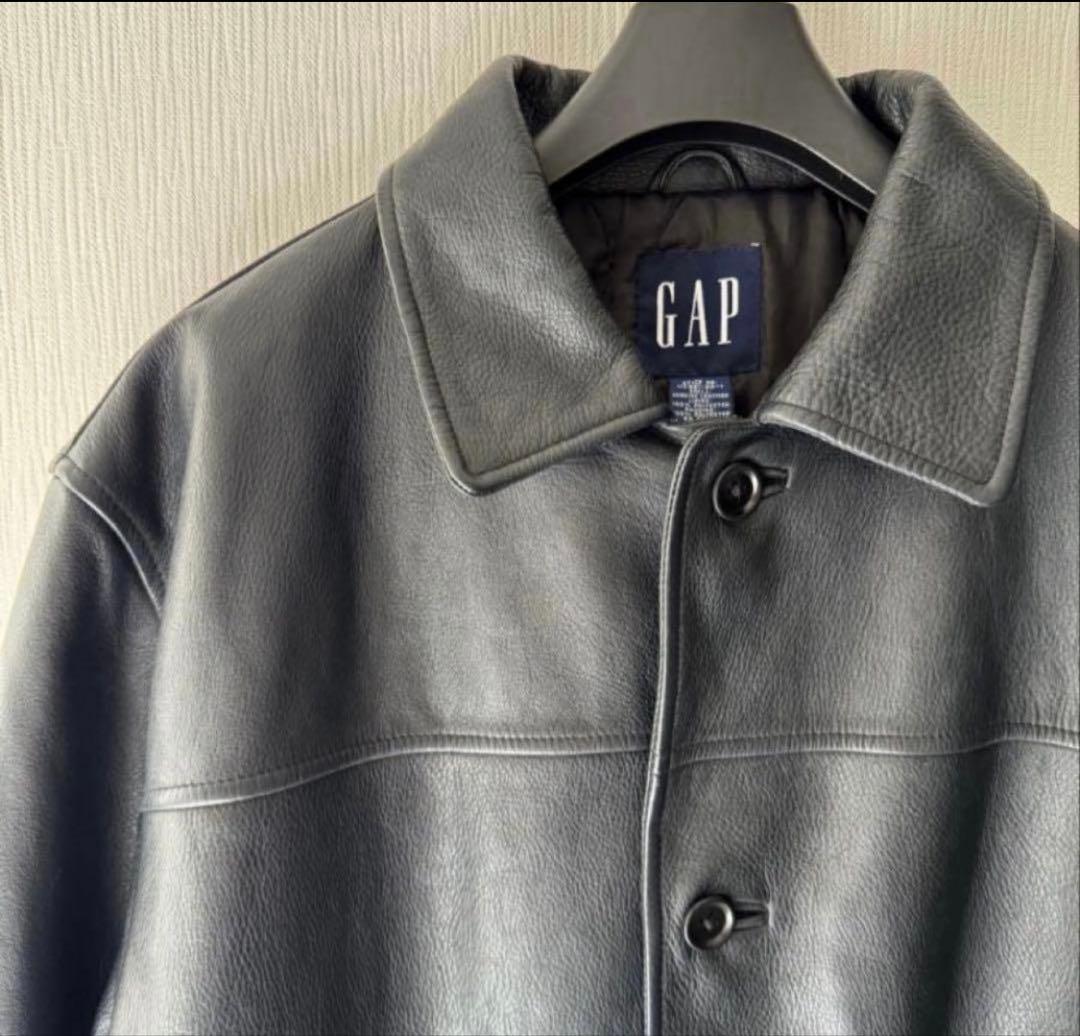 極美品】OLD GAP レザー カーコート ブラック L 野村訓市着用モデル