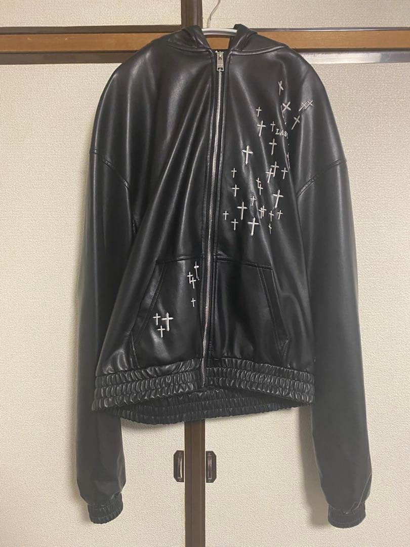 LAST NEST レザージップフーディー 新品未使用」LAST NEST レザージップ フーディ M - メルカリ