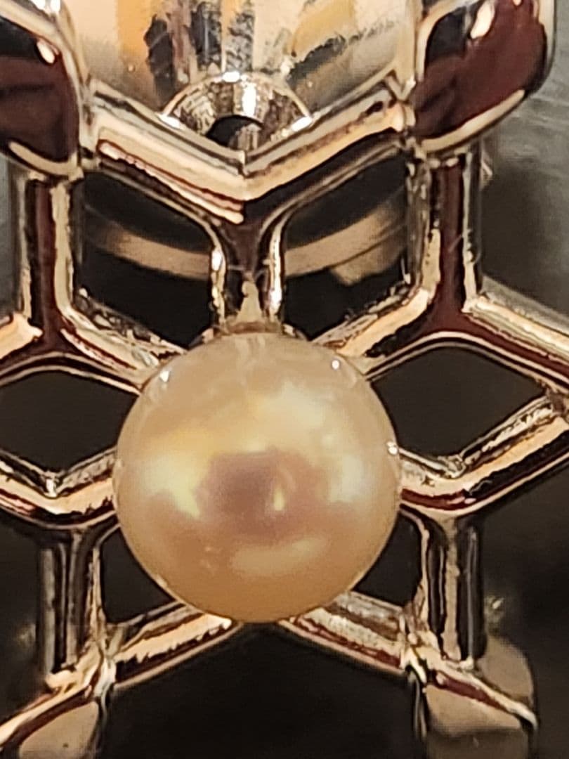 TASAKI 雪の結晶 真珠ブローチ ダイヤ0.01ct TASAKI 雪の結晶 真珠