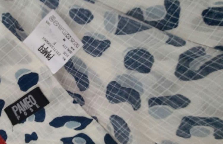 パメオポーズ　青レオパード浴衣　綿　万博やイベントや推し活にも！