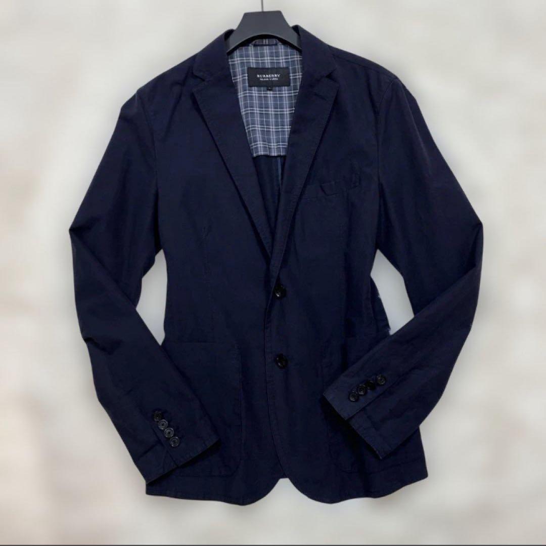 美品 バーバリーブラックレーベル テーラードジャケットリネン ノバ