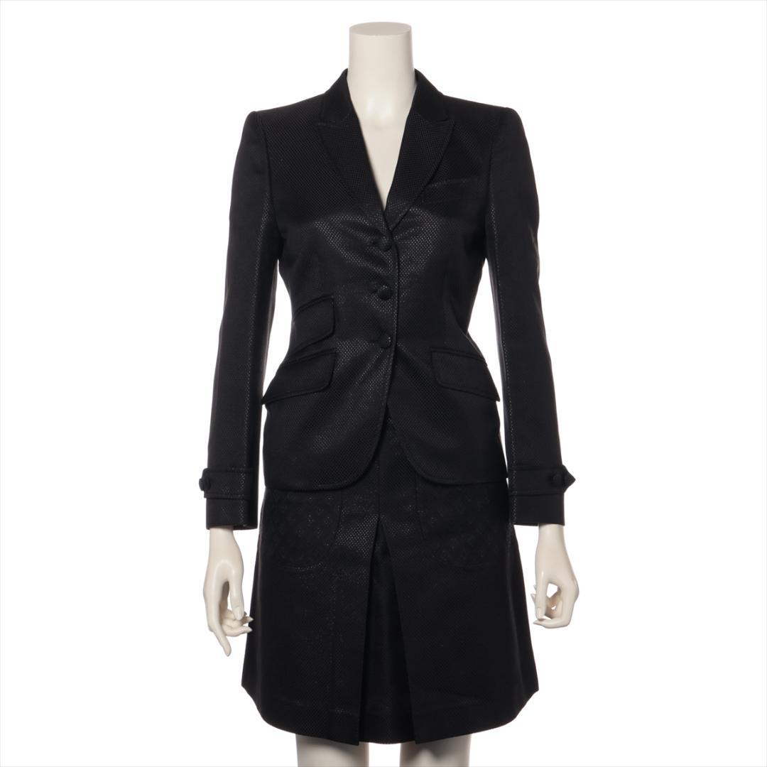 イタリア製 GUCCI グッチ シルク混 スカートスーツ セットアップ ブラック 楽天市場】グッチ GUCCI トムフォード期 ウール スーツ セットアップ