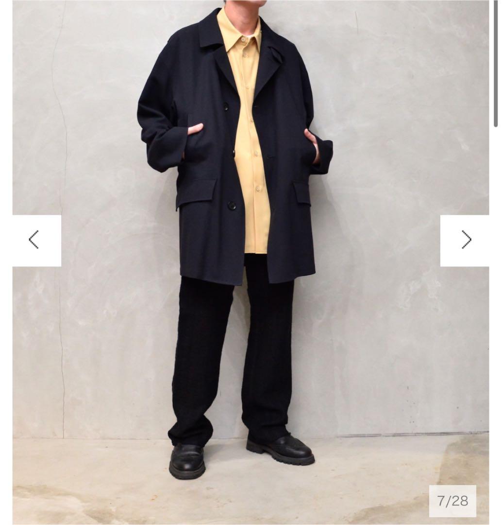 auralee HARD TWIST WOOL DOBBY HALF COAT - メルカリ