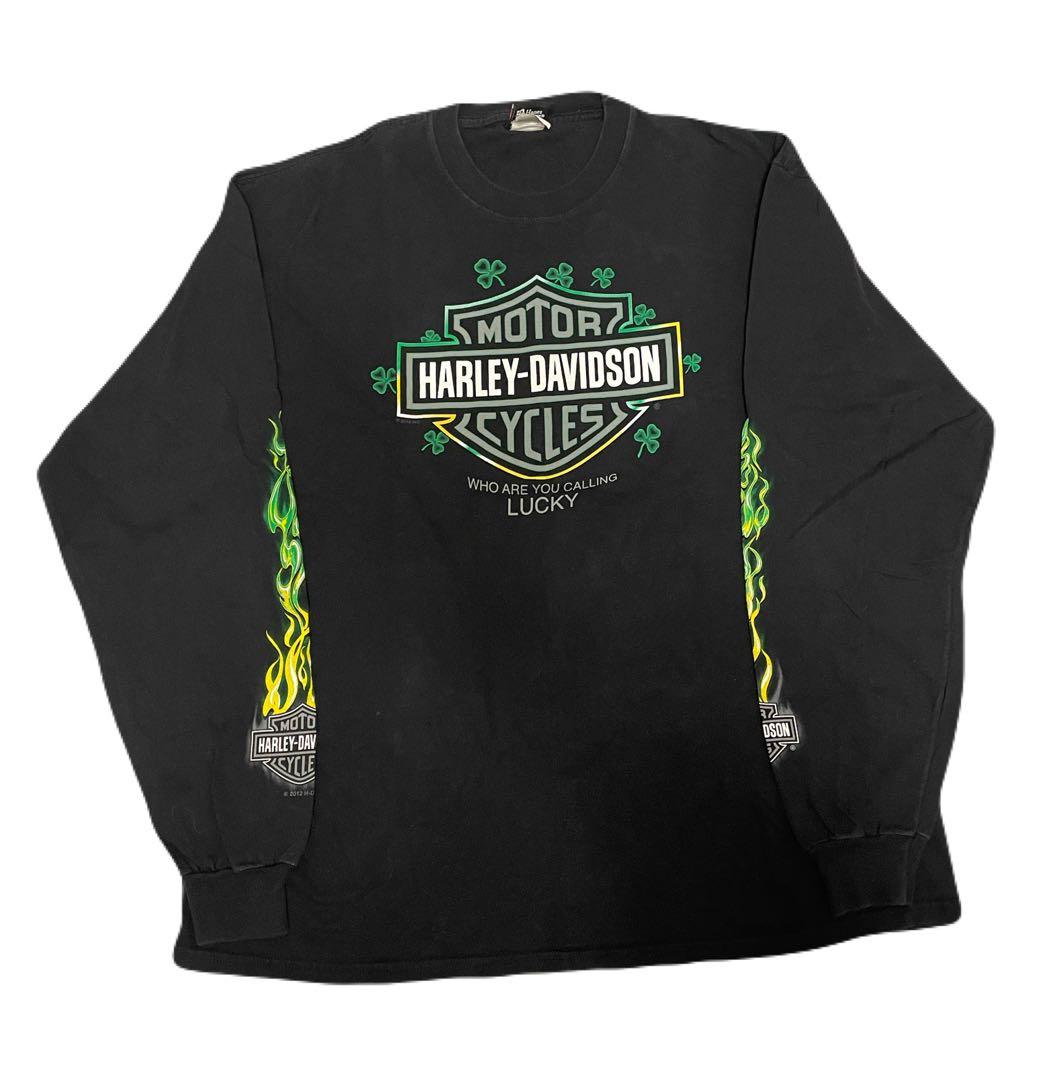 入手困難』ハーレーダビッドソン グリーンフレイム ヴィンテージロンT