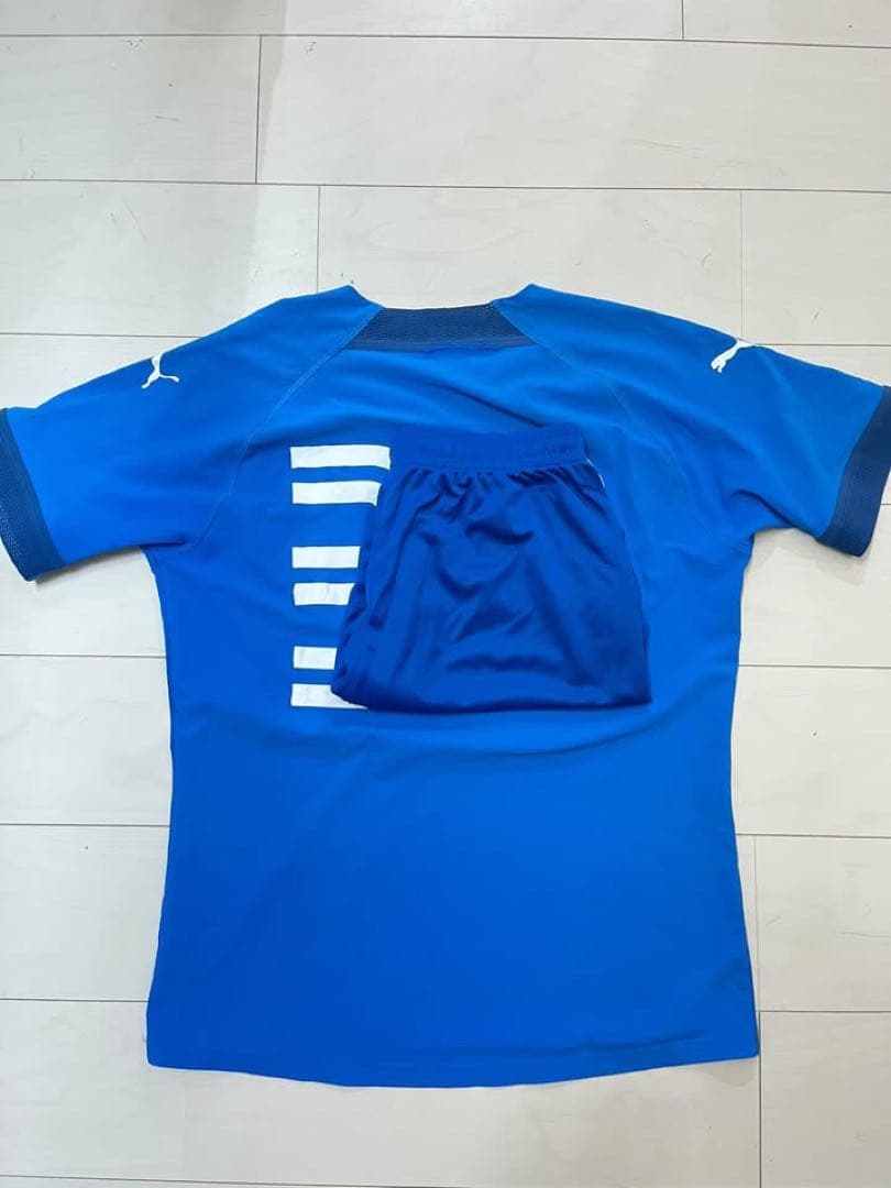 大津高校サッカー部 ユニフォーム上下セット 青 30番台 - ウェア超 安い