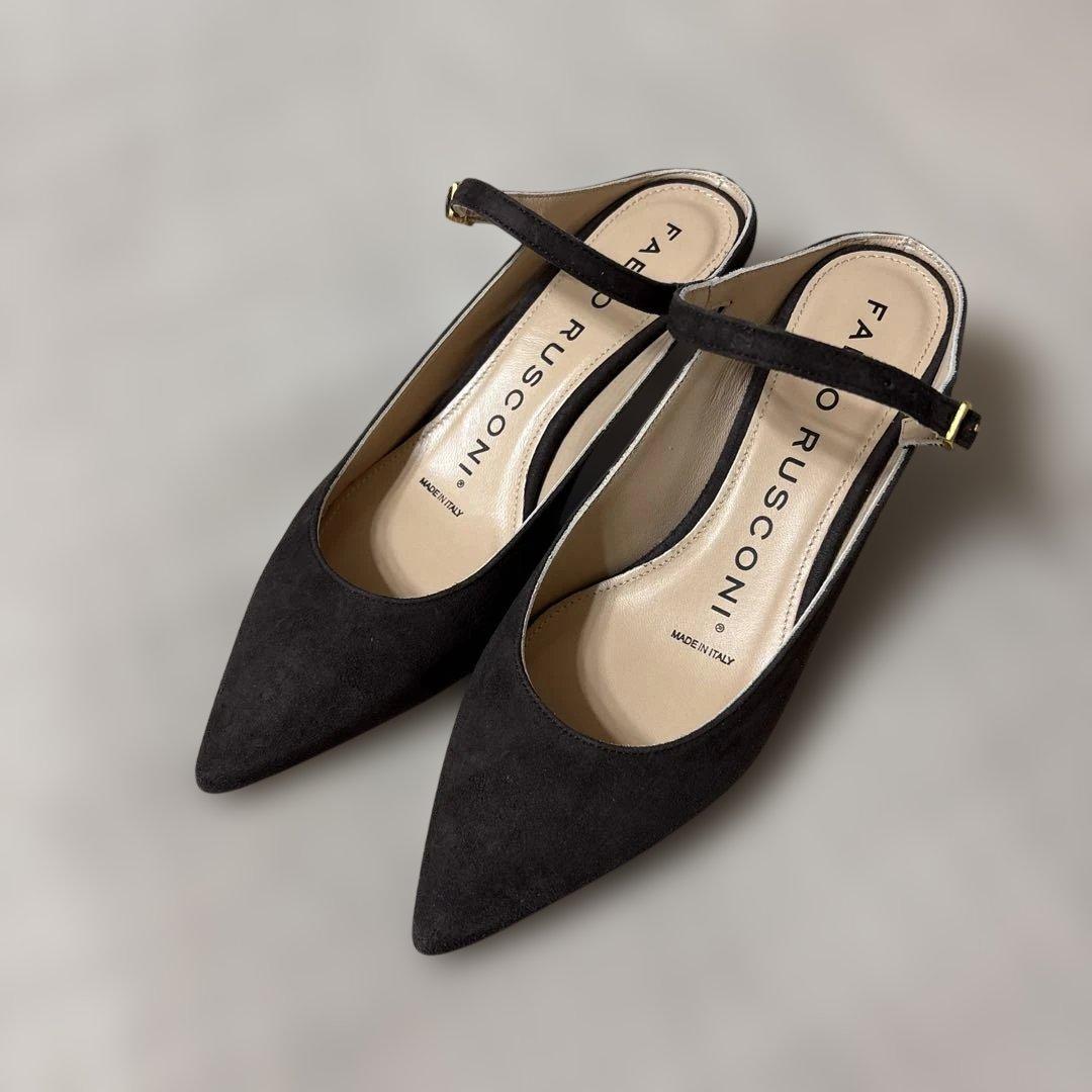 FABIO RUSCONI ブラウンミュール 35 【未使用】 FABIO RUSCONI ブラウンサンダル 35 - メルカリ