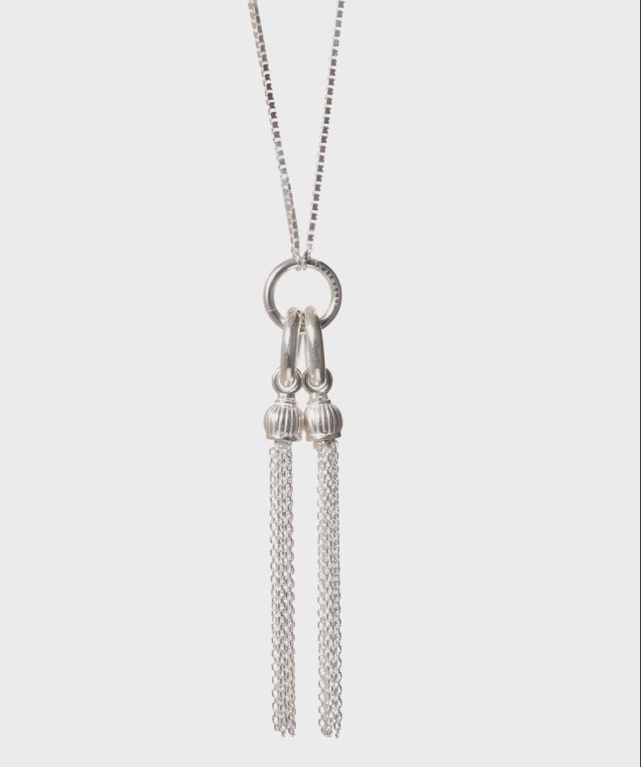 アクセサリー OX JEWELRy High-End TASSEL NECKLACE OX JEWELRy High-End SILVER CLASSIC TASSEL NECKL