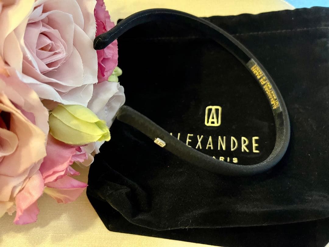 ALEXANDRE DE PARIS ブラック カチューシャ - ALEXANDRE DE PARIS