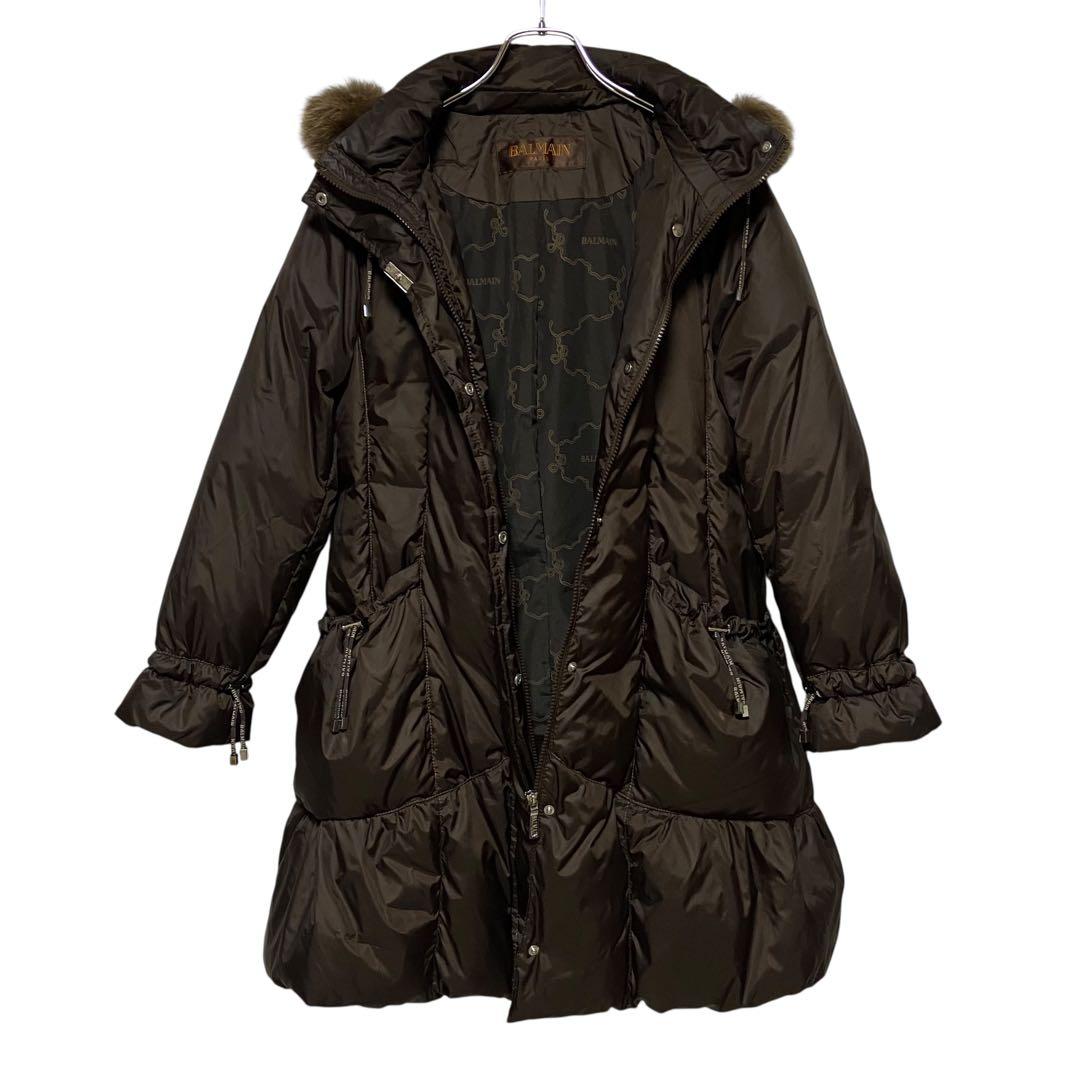 バルマン BALMAIN ブルーフォックスファー付 ダウンコート 100 - メルカリ
