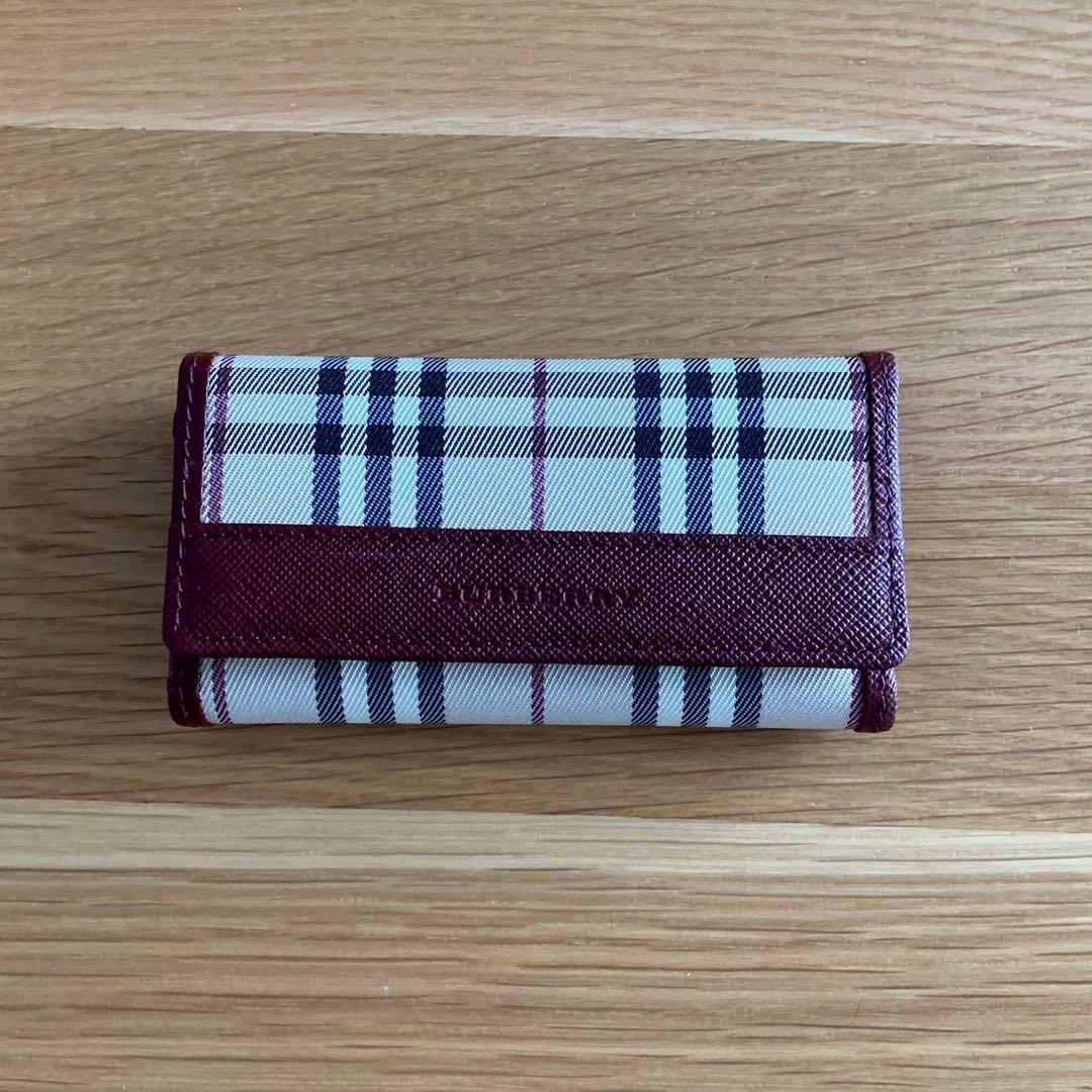BURBERRY バーバリー ノバチェック キーケース】 - メルカリ