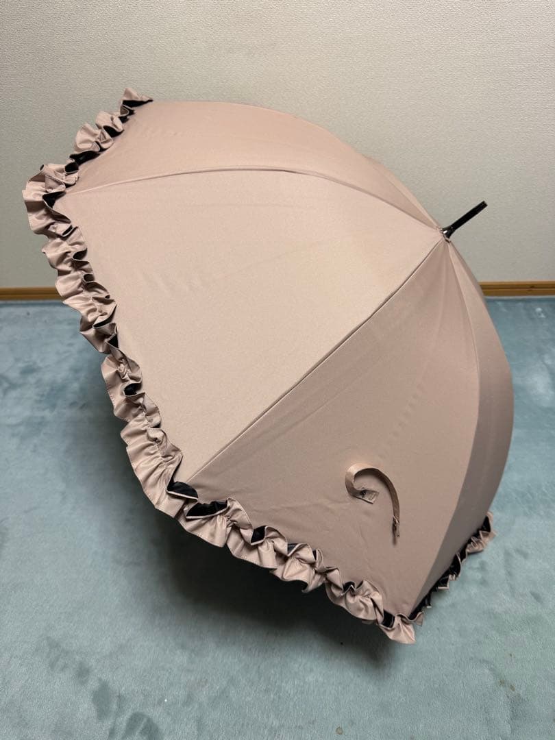 サンバリア100 長傘　M フリル　ピンク Mサイズ フリル / | 完全遮光日傘｜サンバリア100