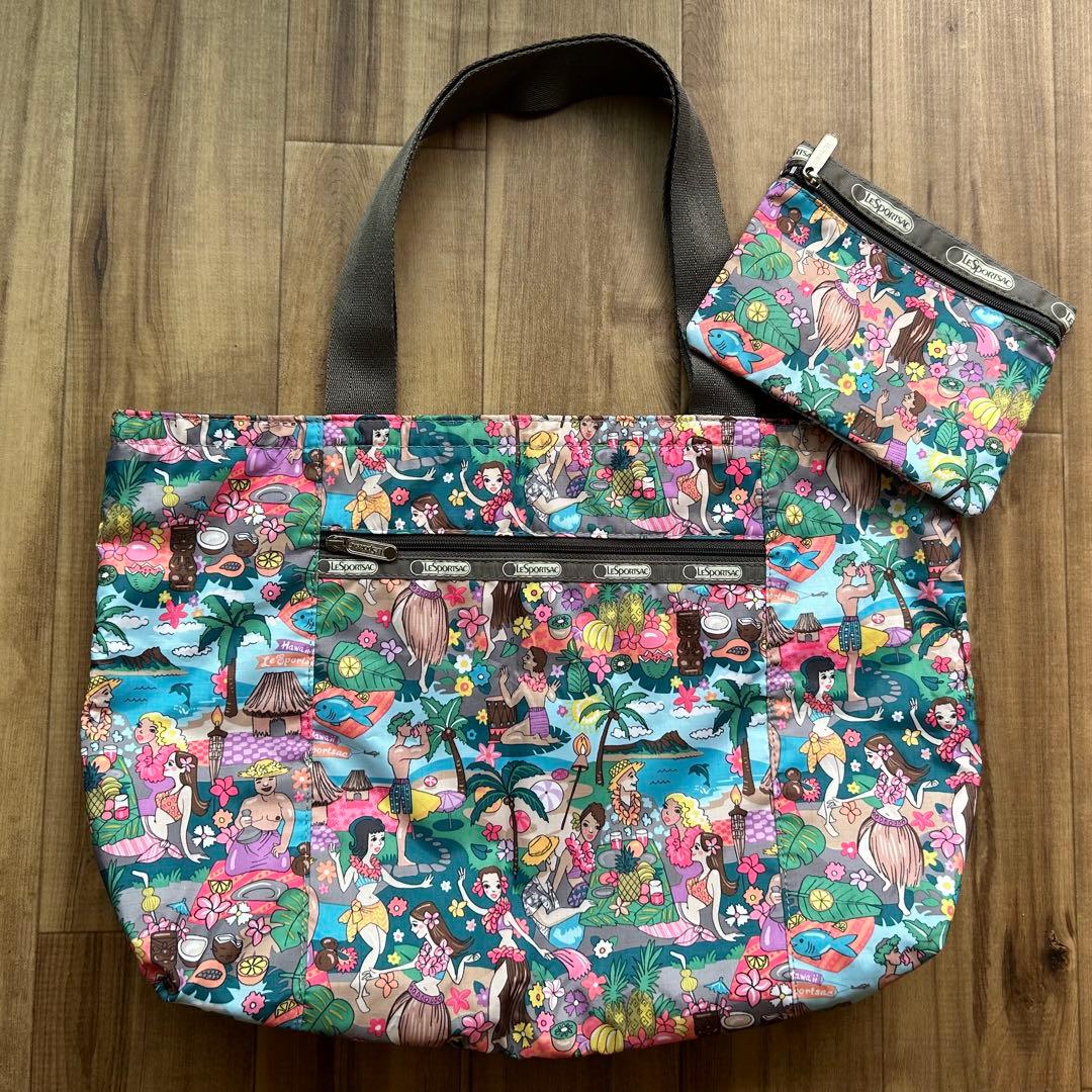 lesportsac ハワイ 限定柄 トートバック & ポーチ - メルカリ