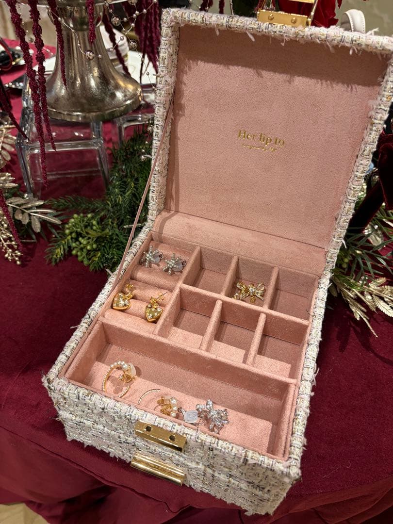 Tweed Jewelry Box herlipto ノベルティ HER LIP TO HOLIDAY 2025