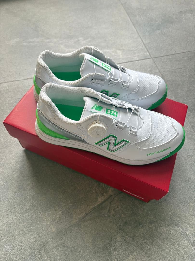 New Balance 574 ゴルフシューズ グリーン golf 新品　箱付き New Balance（ニューバランス） ゴルフ シューズ UGS574L3 GOLF NAVY