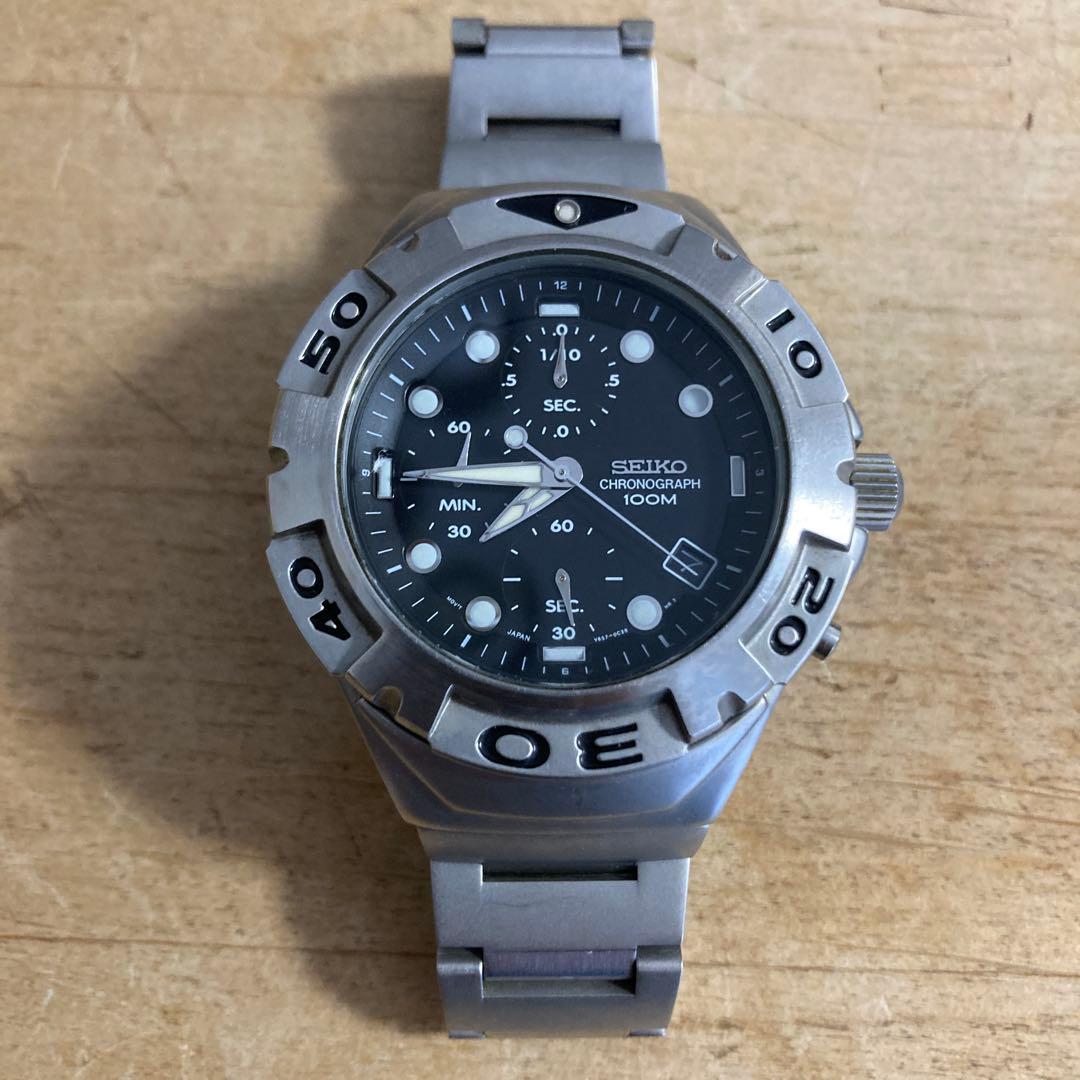 SEIKO セイコー クロノグラフ V657-0B70 腕時計 2026年最新】Yahoo!オークション -v657 seiko(セイコー)の中古品・新品