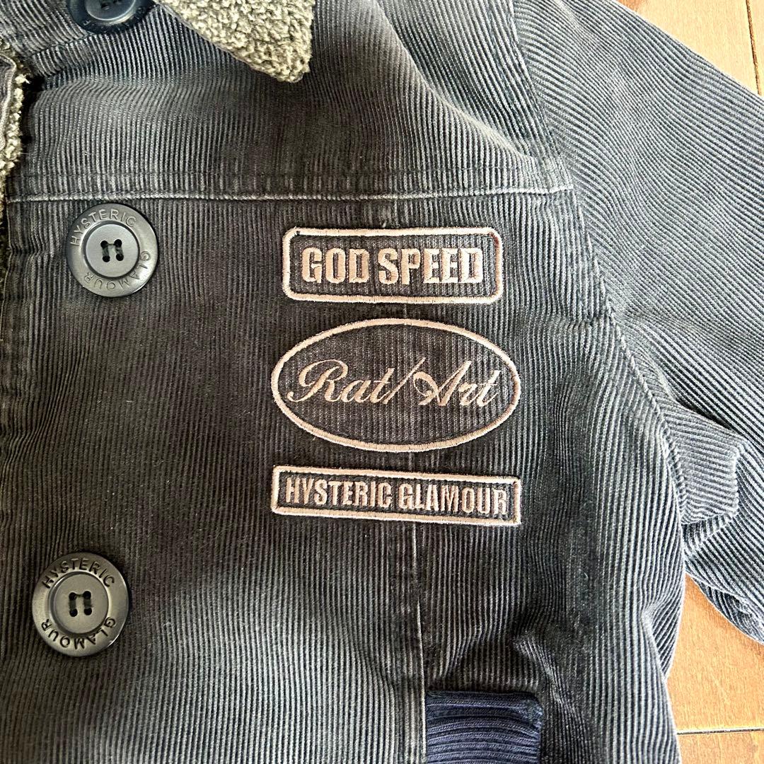 ヒステリックグラマー◇コーデュロイ 裏ボアジャケット◇フリーサイズ