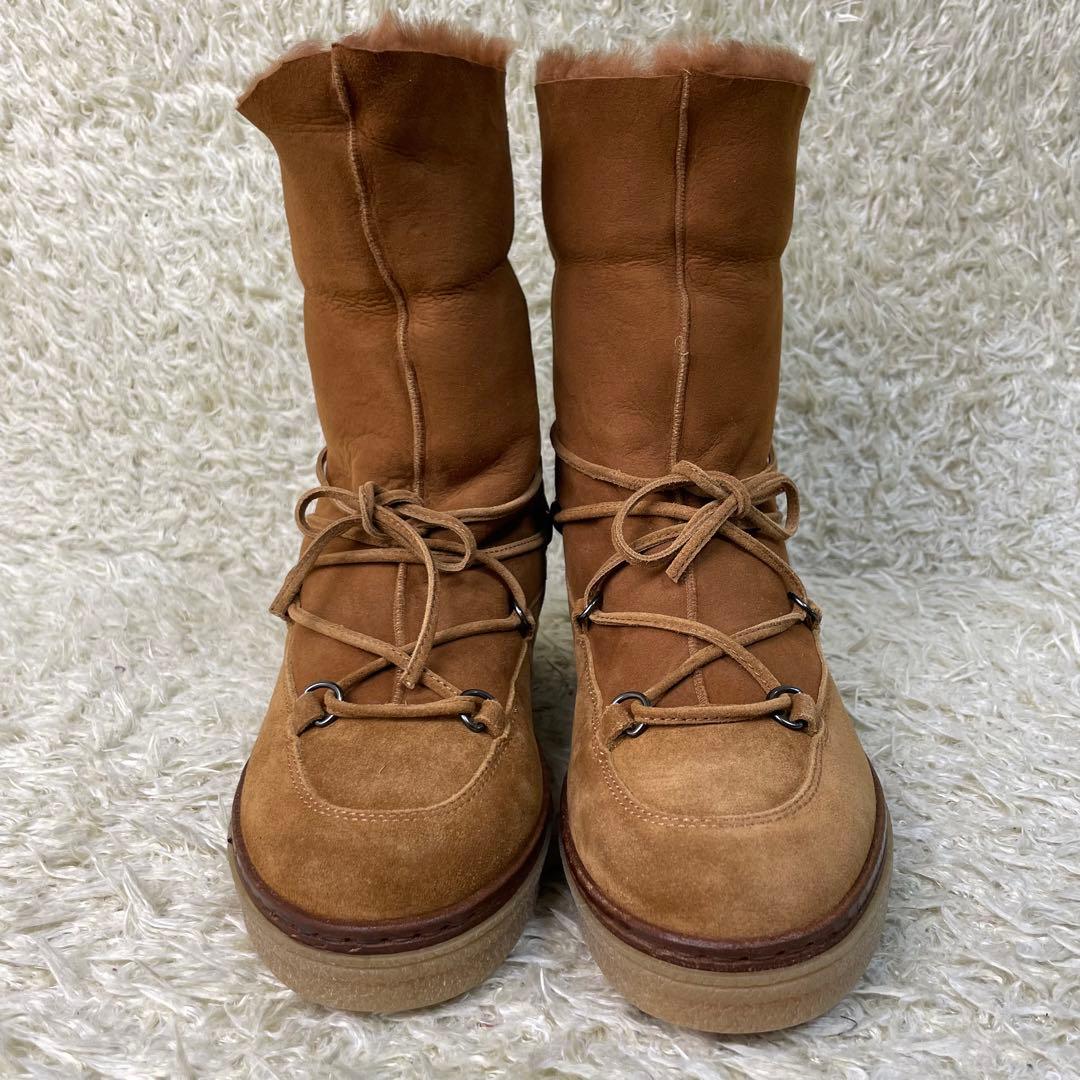 極美品✨️マックスマーラ 2way リアルムートンブーツ 37 24cm 箱付き