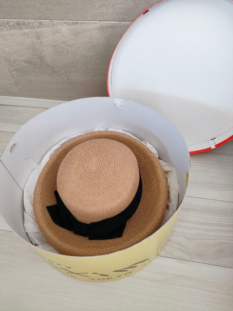 maxim マキシン カサブランカ リボンハット 麦わら帽子 ストローハット