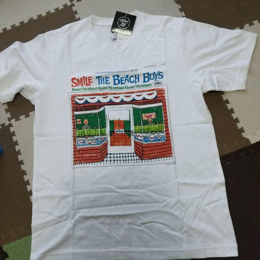 ビーチボーイズ The Beachboys Smile Tシャツ 新品未使用 ビーチ・ボーイズ / スマイル （ナチュラル) - ロックTシャツ バンドT