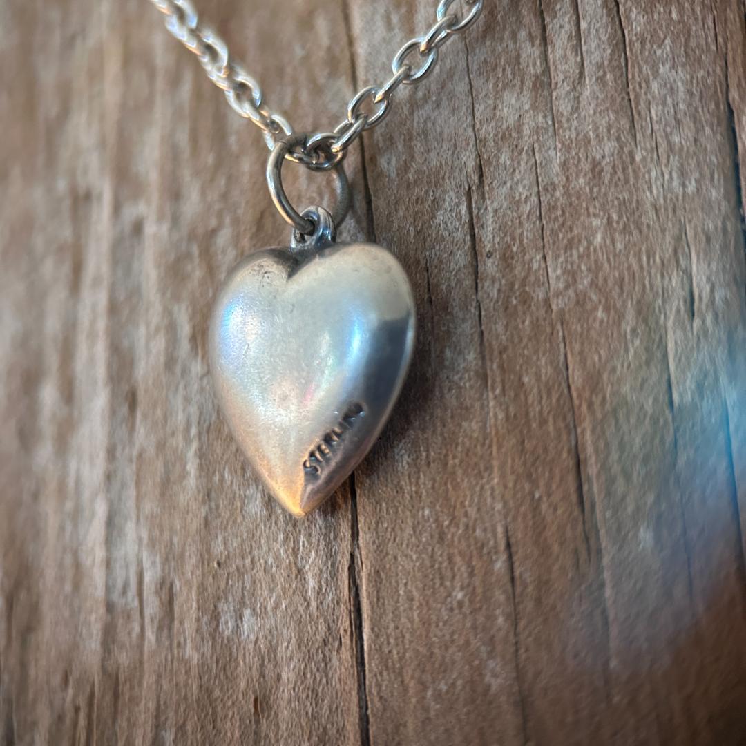 スウィートハートジュエリー 40s WW2 シルバー ハート渦巻き SWIRL