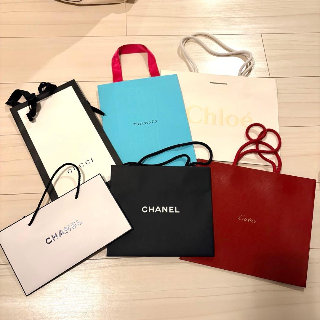 ハイブランド紙袋 ショッパー まとめ売り 6点 - メルカリ