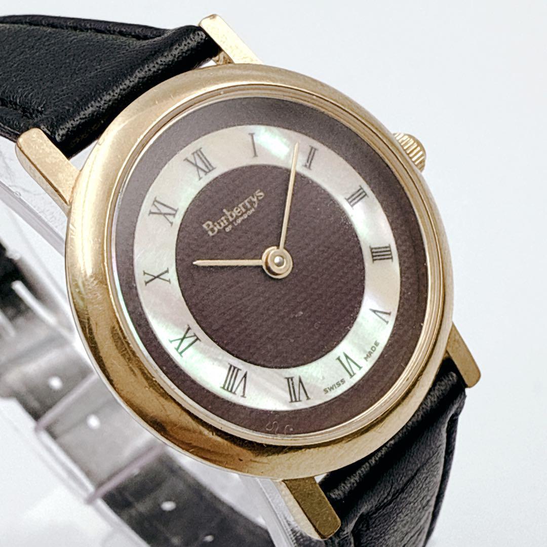 Burberry's ✨ バーバリー 白蝶貝 ゴールド ヴィンテージ 6000L