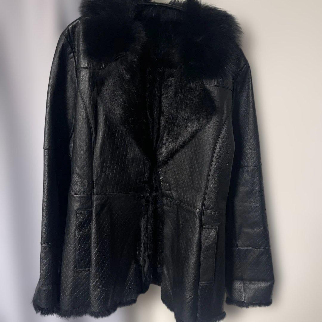 00s archiveリアルファーコート フェアリーグランジ y2k 女優襟