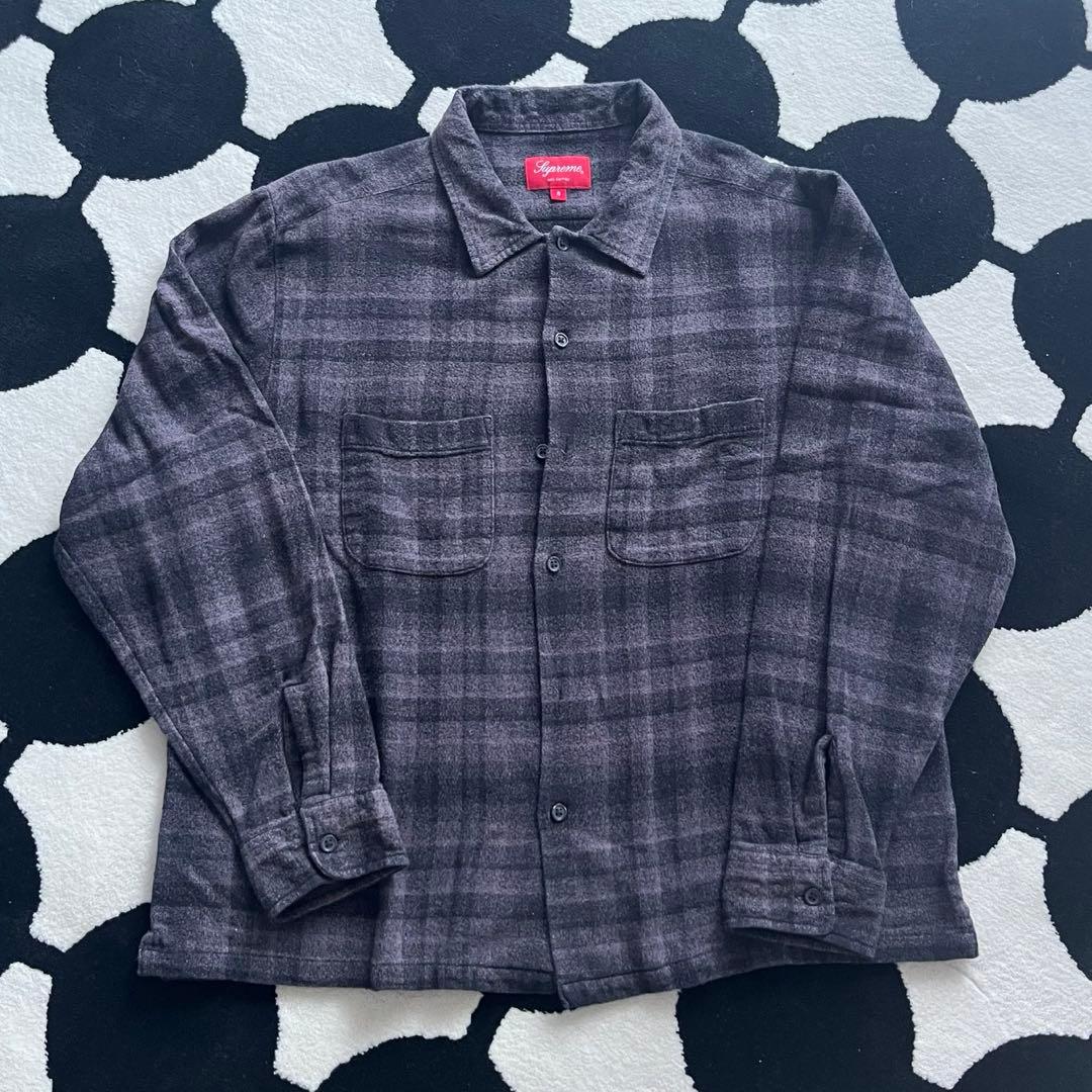 Supreme Plaid Flannel Shirt Black 21SS - メルカリ