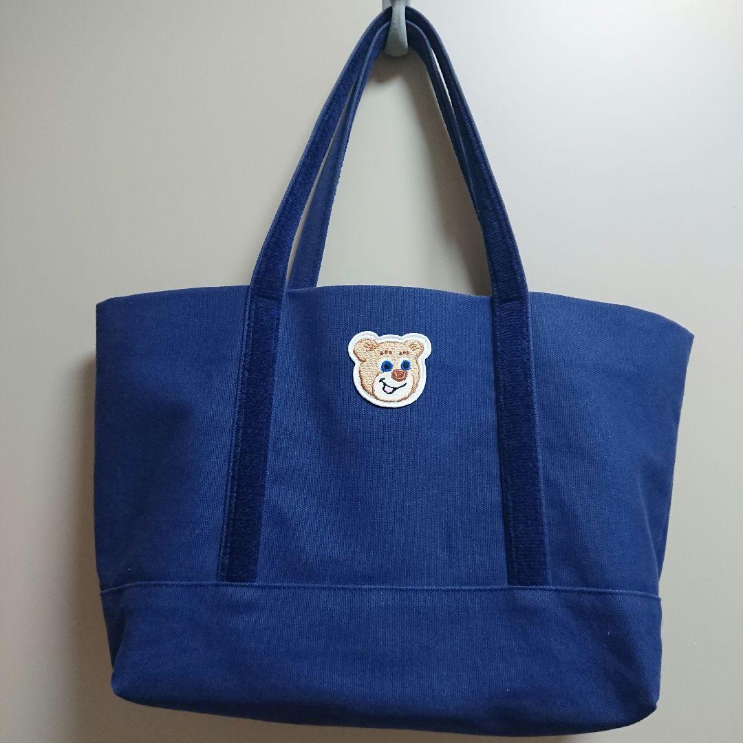 フェイラー オールドテディ ワッペントートバッグ ネイビー - メルカリ