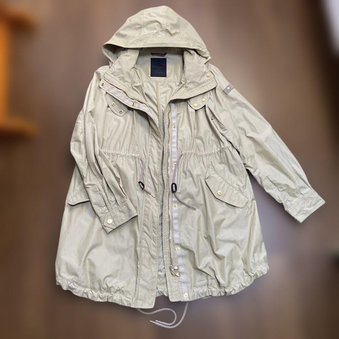 TATRAS フード付きベージュモッズコート 中古・古着通販】TATRAS (タトラス) モッズコート ベージュ サイズ:02