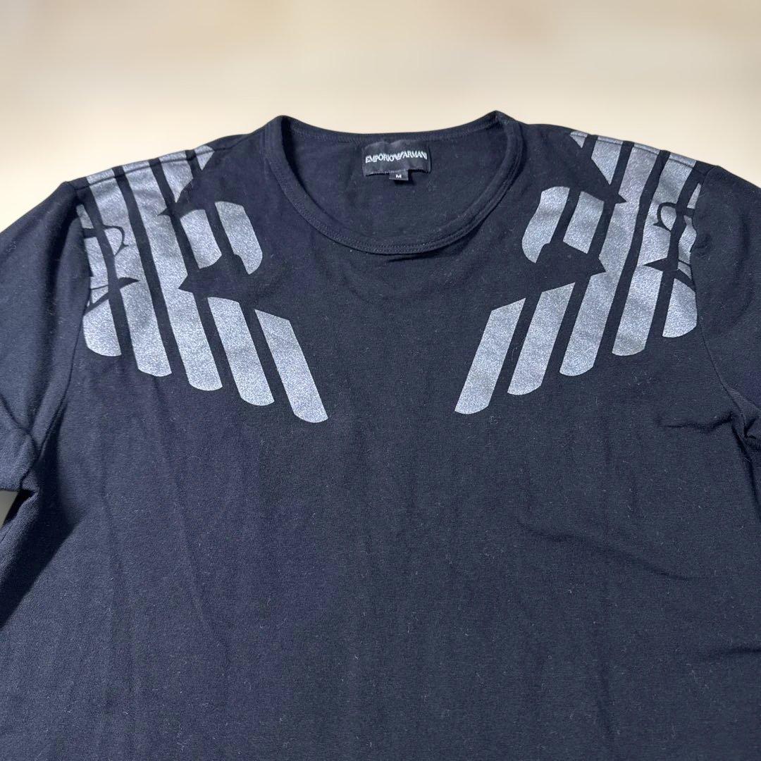 希少品 ENPORIO ARMANI 長袖カットソー グラフィックプリント