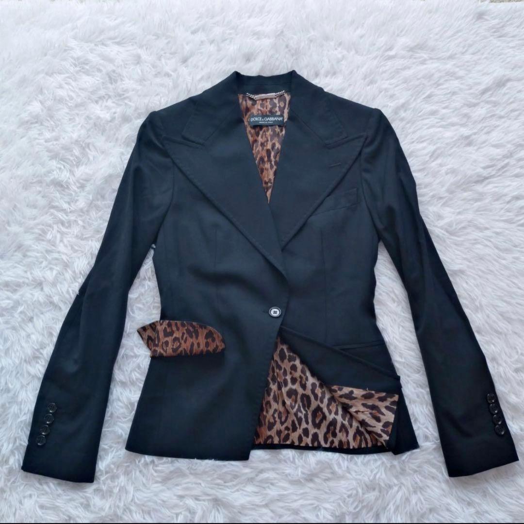DOLCE&GABBANA テーラードジャケット レオパード 1B 38サイズ - メルカリ