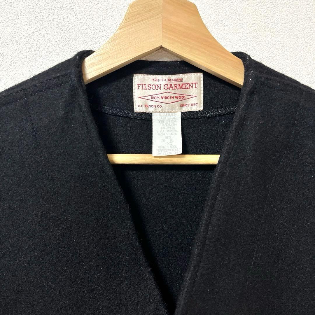 《FILSON》MACKINAW WOOL VEST BLACK 38