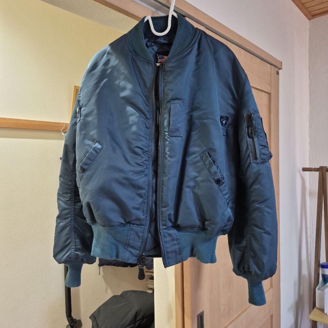 U.S. AIR FORCE MA-1 フライトジャケット ダークブルー - メルカリ