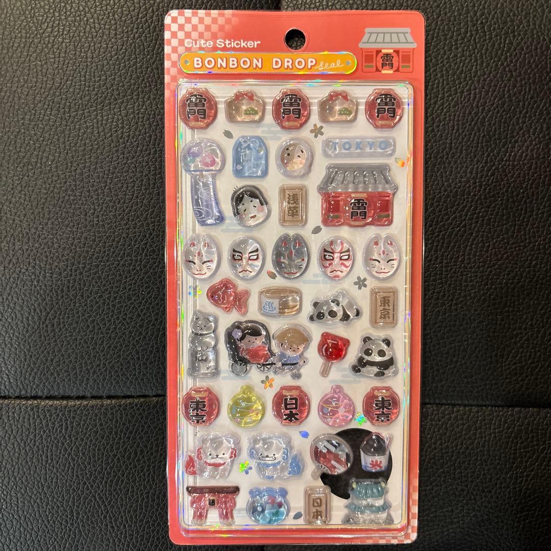 国内正規品】ボンボンドロップシール オリジナル 和柄 東京観光 雷門