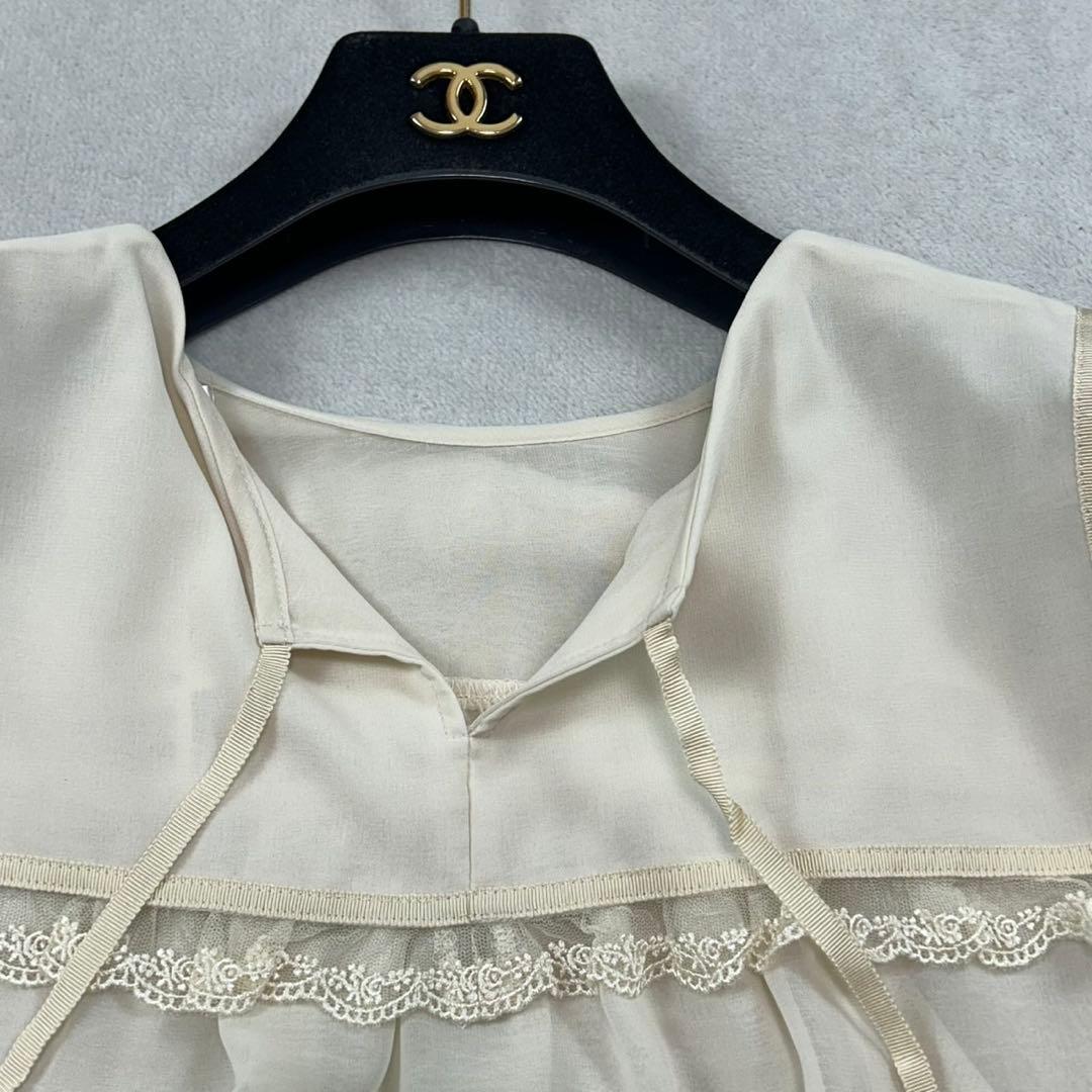 K688 新品未使用 2XL フランシュリッペ シアー ブラウス レディース