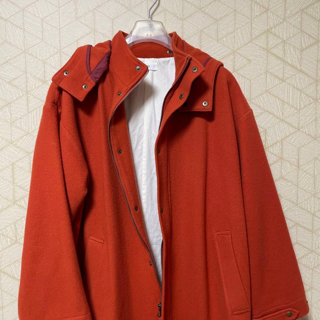shirokuma様専用 PAR ICI 圧縮メルトンベンチコート オレンジ - メルカリ