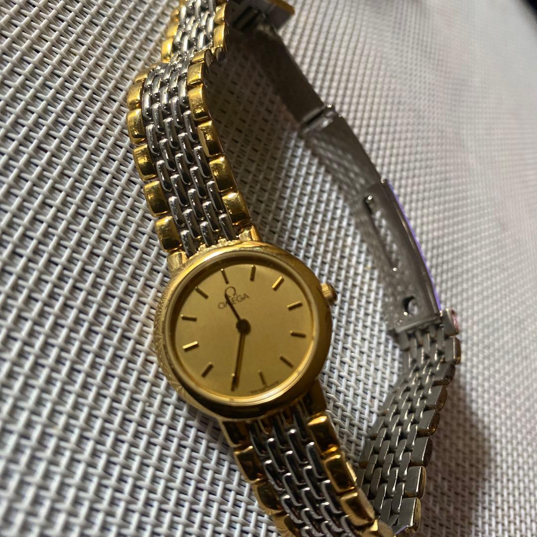 レディースのオメガΩ腕時計ジャンク品 ジャンク☆OMEGA 1円 ジャンク品 オメガ デビル レディース腕時計 金色