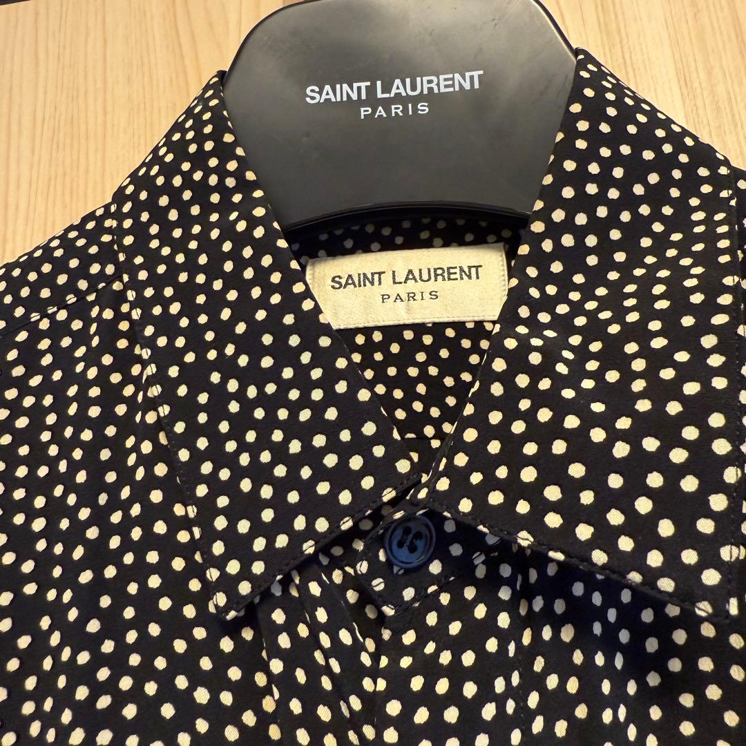 saint laurent paris ドットブラウス 39サイズ - メルカリ