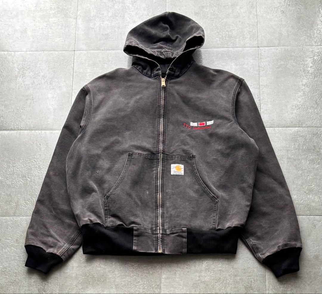 USA製 カーハート アクティブジャケット 神フェード J03 BLK ブラック